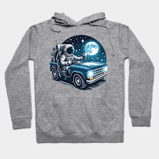 Astronaut Driving A Car Hoodie